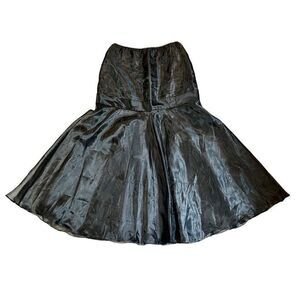 Victor Costa Women’s Black Tulle Long Skirt Medium